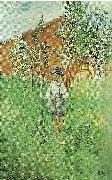 Carl Larsson esbjorn vid sitt agandes appeltrad-esbjorn unghink USA oil painting artist